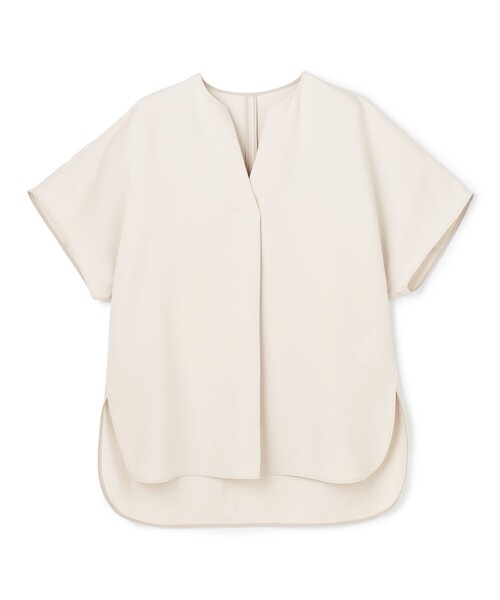 UNFILO(アンフィーロ)の「【セットアップ着用可】サマーセットアップ スキッパーブラウス(シャツ/ブラウス・レディース・ブラウン系/ライトグレー系/ネイビー系・MEDIUM/LARGE/SMALL)」の8枚目の写真