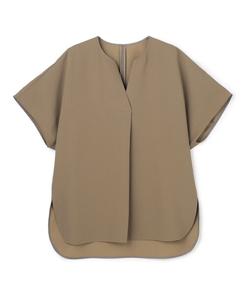 UNFILO(アンフィーロ)の「【セットアップ着用可】サマーセットアップ スキッパーブラウス(シャツ/ブラウス・レディース・ブラウン系/ライトグレー系/ネイビー系・MEDIUM/LARGE/SMALL)」の10枚目の写真