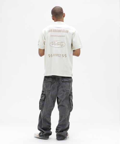 AVIREX（アヴィレックス）の「《A.A.R.C》POLO SHIRT / ポロシャツ / AVIREX / アヴィレックス（ポロシャツ・メンズ・ブルーグレー/チャコール/ホワイト・XX-LARGE/X-LARGE/MEDIUM/LARGE）」の6枚目の写真