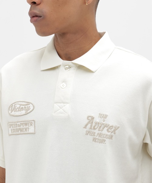 AVIREX（アヴィレックス）の「《A.A.R.C》POLO SHIRT / ポロシャツ / AVIREX / アヴィレックス（ポロシャツ・メンズ・ブルーグレー/チャコール/ホワイト・XX-LARGE/X-LARGE/MEDIUM/LARGE）」の10枚目の写真