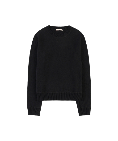 VANONE ATELIER（バノンアトリエ）の「KN4288 エッセンシャルラウンドニット_ブラック（ニット/セーター・レディース・ブラック・FREE）」の2枚目の写真