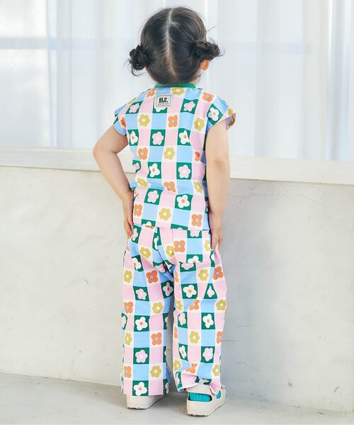 apres les cours（アプレレクール）の「【リンク/WEB限定】FUNNY総柄セットアップ（セットアップ・キッズ・その他3/キナリ/ストライプ/サックスブルー・70/80/90/100/110/120/130）」の6枚目の写真