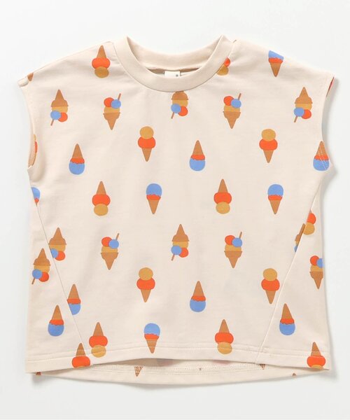 apres les cours（アプレレクール）の「【リンク/WEB限定】FUNNY総柄セットアップ（セットアップ・キッズ・その他3/キナリ/ストライプ/サックスブルー・70/80/90/100/110/120/130）」の14枚目の写真