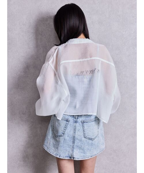 GYDA（ジェイダ）の「sacred edge cross ZIPスカートライクデニムミニワンピース（ワンピース・レディース・インディゴブルー/ライトブルー・MEDIUM/SMALL）」の17枚目の写真