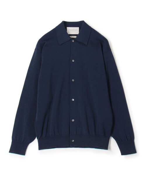 TOMORROWLAND (トゥモローランド)の「TOMORROWLAND tricot ギザコットン ポロカラーカーディガン(カーディガン/ボレロ・メンズ・ネイビー/トップグレー・L/M/S)」の1枚目の写真