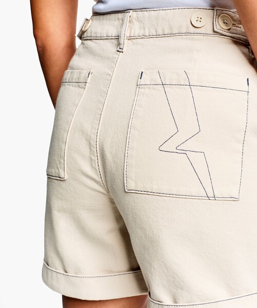 AIGLE（エーグル）の「ライトツイル セーラーショーツ / ショートパンツ（その他パンツ・レディース・ホワイト・40/38/36）」の3枚目の写真