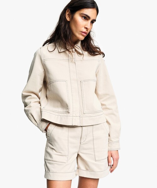 AIGLE（エーグル）の「ライトツイル セーラーショーツ / ショートパンツ（その他パンツ・レディース・ホワイト・40/38/36）」の2枚目の写真