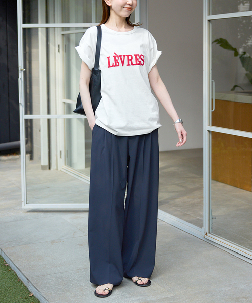 SLOBE IENA（スローブイエナ）の「LEVRES Tシャツ（Tシャツ/カットソー・レディース・ホワイト/ホワイト系その他・FREE）」の13枚目の写真