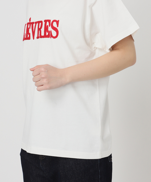 SLOBE IENA（スローブイエナ）の「LEVRES Tシャツ（Tシャツ/カットソー・レディース・ホワイト/ホワイト系その他・FREE）」の3枚目の写真