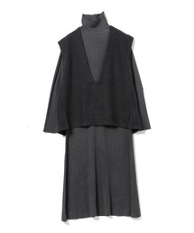 ジレ セット リブ ニット ワンピース(セットアイテム)