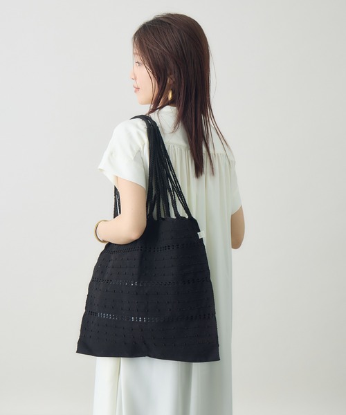 kuros'（クロス）の「ハンモックバッグ　ドット（トートバッグ・レディース・ブラック×ホワイト/ホワイト×ブラック/ブラック・FREE）」の14枚目の写真