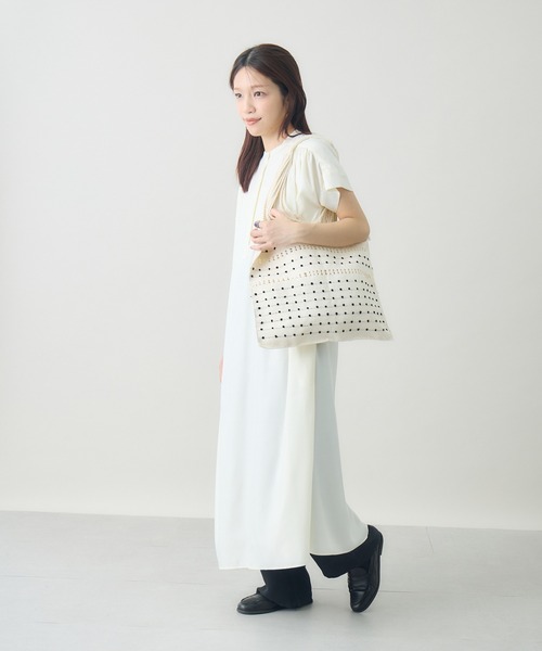 kuros'（クロス）の「ハンモックバッグ　ドット（トートバッグ・レディース・ブラック×ホワイト/ホワイト×ブラック/ブラック・FREE）」の5枚目の写真