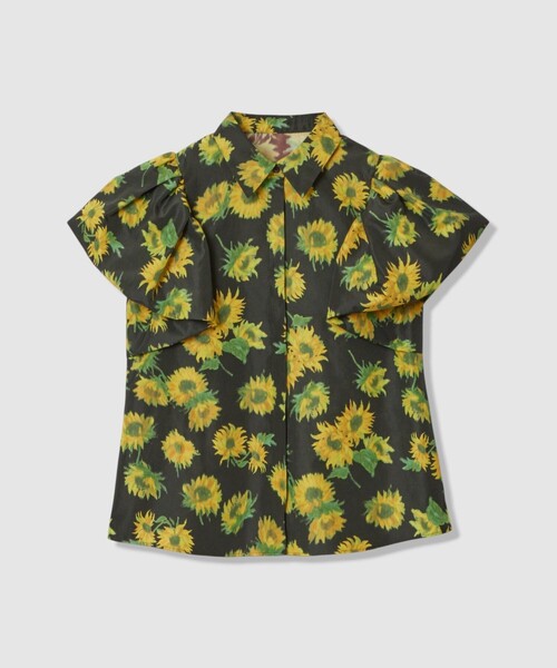 LOULOU WILLOUGHBY(ルルウィルビー)の「WEB 一部店舗限定【LOULOU WILLOUGHBY】サンフラワープリントバルーンスリーブシャツ(シャツ/ブラウス・レディース・ブラック系その他/グリーン系その他・2)」の18枚目の写真