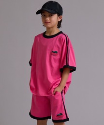 PAIRMANON STREET（ペアマノンストリート）の「【90-160】【綿100】吸水速乾 ライン半袖セットアップ【PAIRMANON STREET】（セットアップ）」