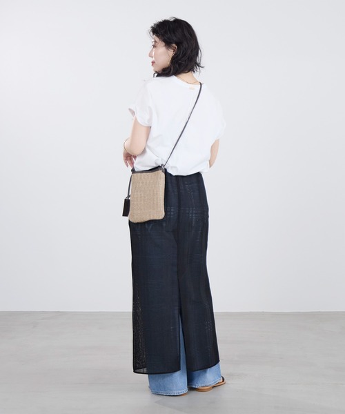 marco masi（マルコマージ）の「【MARCO MASI】ラフィア風ショルダーミニバッグ（ショルダーバッグ・レディース・グレイッシュベージュ・FREE）」の10枚目の写真