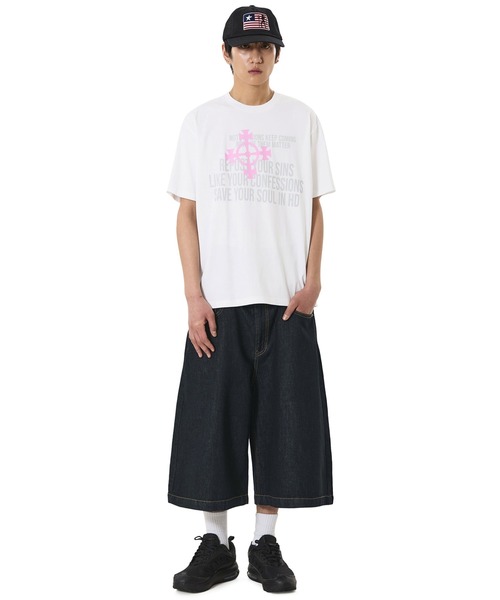 OY(オーワイ)の「『OY/オーワイ』CROSS NOTIFICATIONS TEE/クロスノーティフィケーションズTシャツ(Tシャツ/カットソー・メンズ・ホワイト/ブラック・M/L)」の13枚目の写真