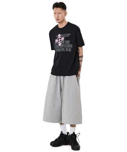 OY(オーワイ)の「『OY/オーワイ』CROSS NOTIFICATIONS TEE/クロスノーティフィケーションズTシャツ(Tシャツ/カットソー・メンズ・ホワイト/ブラック・M/L)」の7枚目の写真