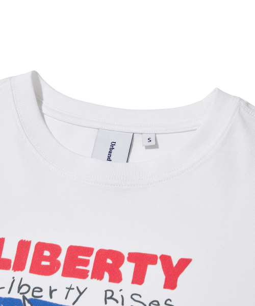 URBANDTYPE(アーバンディタイプ)の「リバティピープルTシャツ_ホワイト(Tシャツ/カットソー・レディース・その他・SMALL/MEDIUM/LARGE/X-LARGE)」の5枚目の写真