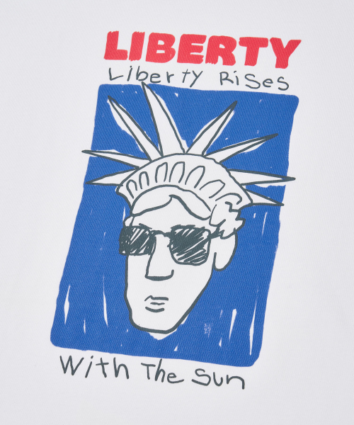 URBANDTYPE(アーバンディタイプ)の「リバティピープルTシャツ_ホワイト(Tシャツ/カットソー・レディース・その他・SMALL/MEDIUM/LARGE/X-LARGE)」の6枚目の写真