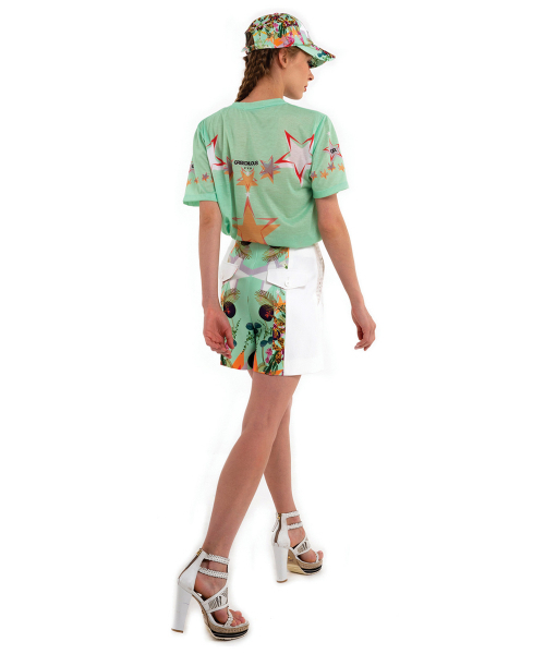 GREEDILOUS(グリディアス)の「ミントシャンデリアTシャツ(Tシャツ/カットソー・レディース・その他・S/M/L/XS)」の4枚目の写真