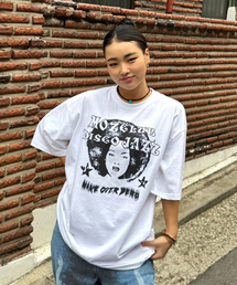ディスコガール オーバーサイズ 半袖Tシャツ ホワイト