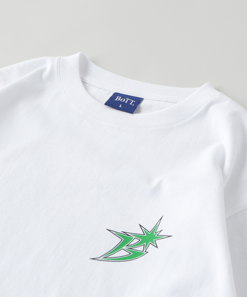 BOTT(ボット)の「BoTT / ボット B LOGO TEE(Tシャツ/カットソー・メンズ・ホワイト/ブラック/ブルー・SMALL/LARGE/MEDIUM)」の7枚目の写真