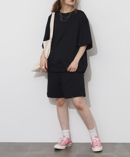 FUNALIVE(ファンアライブ)の「マルチファンクション セットアップ 半袖(ルームウェア/パジャマ・メンズ・チャコール/ベージュ/オフホワイト/ブラック/カーキ・XL/L/M)」の2枚目の写真