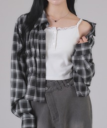 フロントシャーリングシャツ
