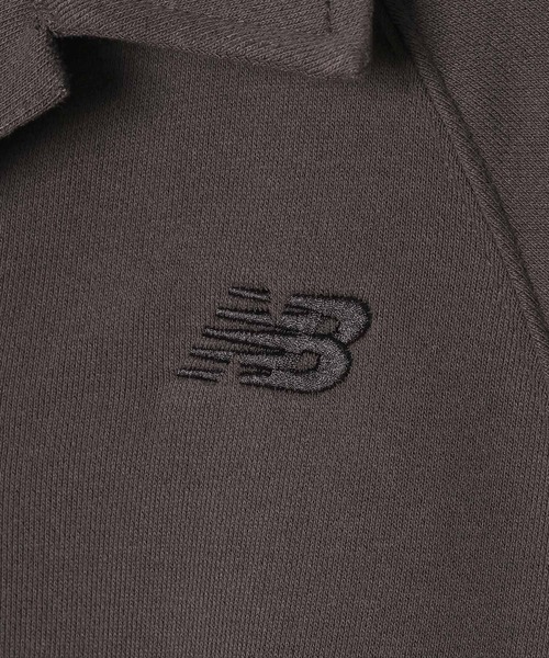 NEW BALANCE(ニューバランス)の「【New Balance(ニューバランス)】コースタルフリースオーバーサイズポロ(ポロシャツ・レディース・チャコール/オフホワイト・LARGE/MEDIUM)」の9枚目の写真