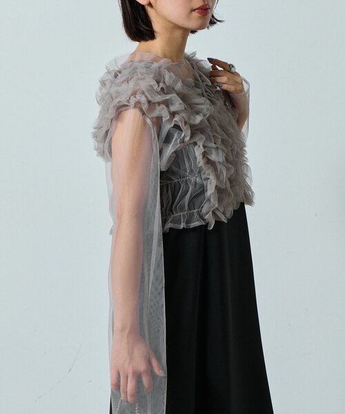 goocy(グーシー)の「マルチウェイフリルドレス(ワンピース・レディース・ブラック/ブルー/ブラウン・FREE)」の10枚目の写真