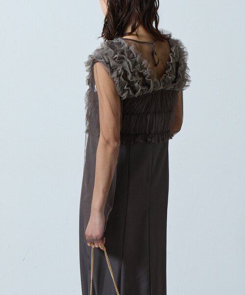 goocy(グーシー)の「マルチウェイフリルドレス(ワンピース・レディース・ブラック/ブルー/ブラウン・FREE)」の17枚目の写真