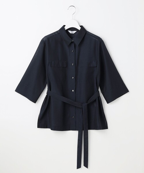 J.PRESS(ジェイプレス)の「リネンシアースラブ シャツ ブラウス(シャツ/ブラウス・レディース・ベージュ系/ブルー系/グレー系/ネイビー系・9/11)」の14枚目の写真