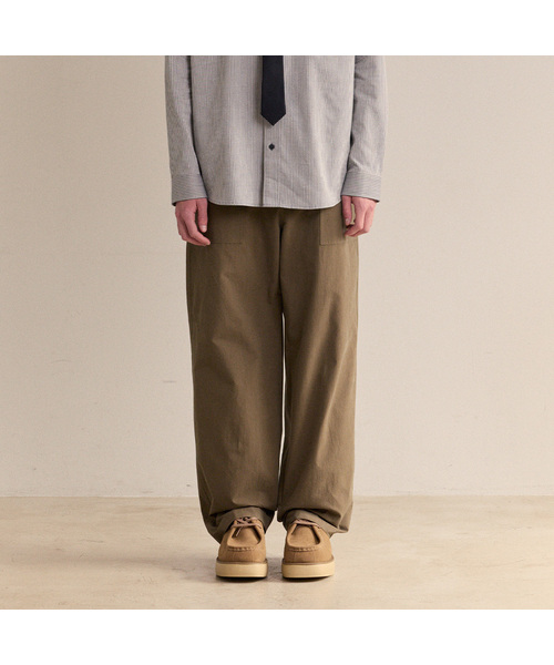 MINDBRIDGE(マインドブリッジ)の「パティグコットンパンツ - 2カラー(その他パンツ・メンズ・ダークベージュ/カーキ・30/32/34/36/29)」の2枚目の写真