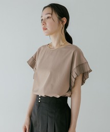 Andemiu | ソデフハクタックカットソー(Tシャツ/カットソー)