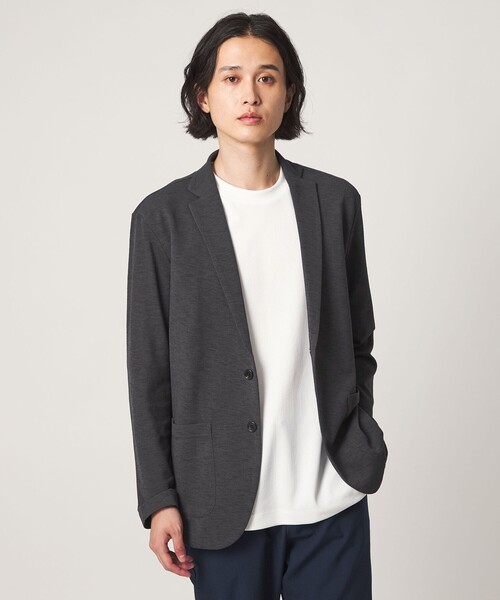 A DAY IN THE LIFE UNITED ARROWS(アデイインザライフユナイテッドアローズ)の「リネンライク カノコ カーディガン ジャケット<A DAY IN THE LIFE>(カーディガン/ボレロ・メンズ・ダークグレー/ベージュ/ネイビー・L/M/S)」の2枚目の写真