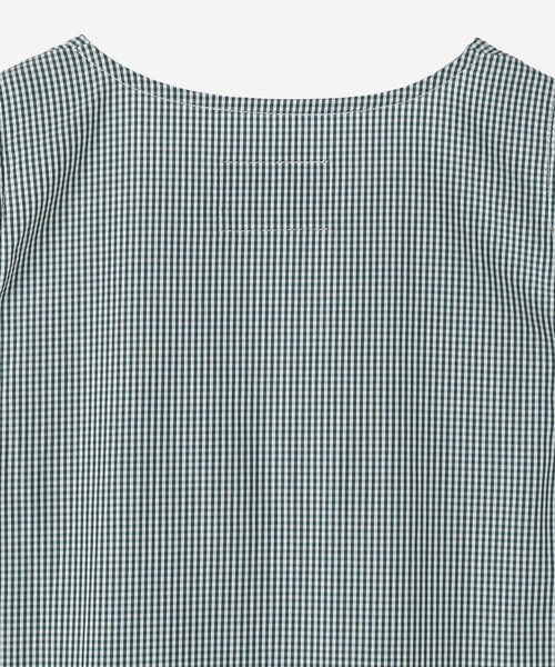 GALLEGO DESPORTES(ギャレゴデスポート)の「GALLEGO DESPORTES | コットン ノースリーブ ロングワンピース GREEN CHECK WOMEN(ワンピース・レディース・グリーン系その他・S)」の10枚目の写真