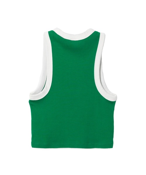 A BATHING APE（アベイシングエイプ）の「BABY DOPPY EMBROIDERY CROP TANK TOP（タンクトップ・レディース・ホワイト/ネイビー/グリーン・SMALL/X-SMALL）」の5枚目の写真