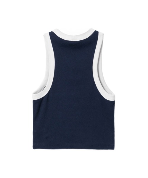 A BATHING APE（アベイシングエイプ）の「BABY DOPPY EMBROIDERY CROP TANK TOP（タンクトップ・レディース・ホワイト/ネイビー/グリーン・SMALL/X-SMALL）」の6枚目の写真