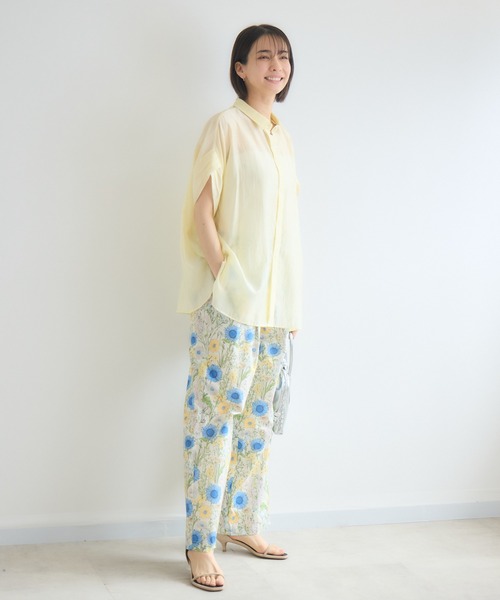 Pillini(ピリーニ)の「サンフラワープリントパンツ(その他パンツ・レディース・ブルー/オレンジ・FREE)」の12枚目の写真
