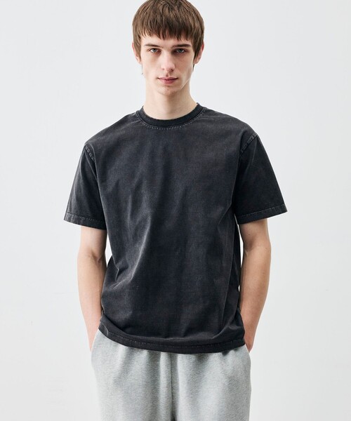EDITION（エディション）の「コットンガーメントダイ ショートスリーブプルオーバー（Tシャツ/カットソー・メンズ・ブラック/レッド系その他・L/M/S）」の4枚目の写真