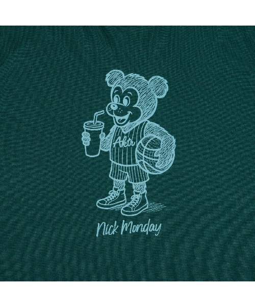 AKTR(アクター)の「AKTR SKETCH NICK SPORTS TEE(アクター スケッチ ニック スポーツ ティー)(Tシャツ/カットソー・メンズ・グリーン系/ブラック系/グレー系・XX-LARGE/X-LARGE/LARGE/MEDIUM)」の5枚目の写真
