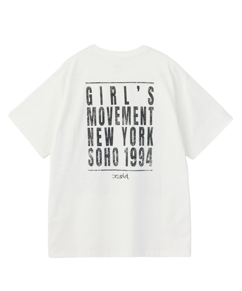 X-girl(エックスガール)の「X-GIRL NYC PHOTO S/S TEE(Tシャツ/カットソー・レディース・ホワイト/ブラック・M/S/XL/L)」の6枚目の写真