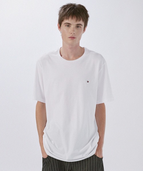 TOMMY HILFIGER(トミーヒルフィガー)の「TOMMY HILFIGER/Core Flag Tee ワンポイントロゴ刺繍半袖Tシャツ(Tシャツ/カットソー・メンズ・ホワイト/ブラック/ネイビー/グレー・L/XL/S/M)」の18枚目の写真