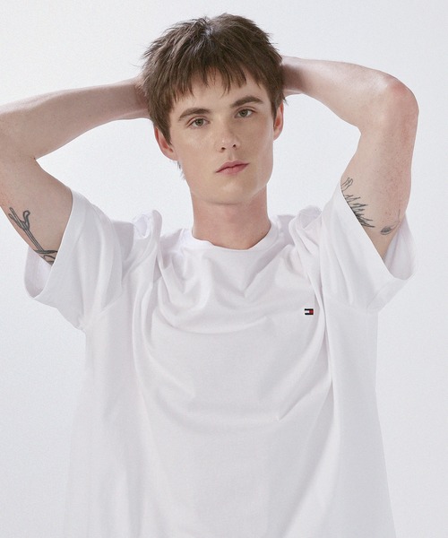 TOMMY HILFIGER(トミーヒルフィガー)の「TOMMY HILFIGER/Core Flag Tee ワンポイントロゴ刺繍半袖Tシャツ(Tシャツ/カットソー・メンズ・ホワイト/ブラック/ネイビー/グレー・L/XL/S/M)」の20枚目の写真