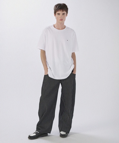 TOMMY HILFIGER(トミーヒルフィガー)の「TOMMY HILFIGER/Core Flag Tee ワンポイントロゴ刺繍半袖Tシャツ(Tシャツ/カットソー・メンズ・ホワイト/ブラック/ネイビー/グレー・L/XL/S/M)」の22枚目の写真