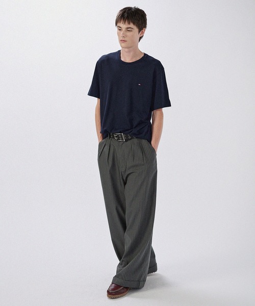 TOMMY HILFIGER(トミーヒルフィガー)の「TOMMY HILFIGER/Core Flag Tee ワンポイントロゴ刺繍半袖Tシャツ(Tシャツ/カットソー・メンズ・ホワイト/ブラック/ネイビー/グレー・L/XL/S/M)」の12枚目の写真