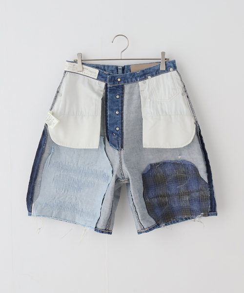 KURO(クロ)の「KURO STRUCTURE SHORT WASH002 964246:デニムパンツ(デニムパンツ・レディース・ネイビー・27/30)」の11枚目の写真