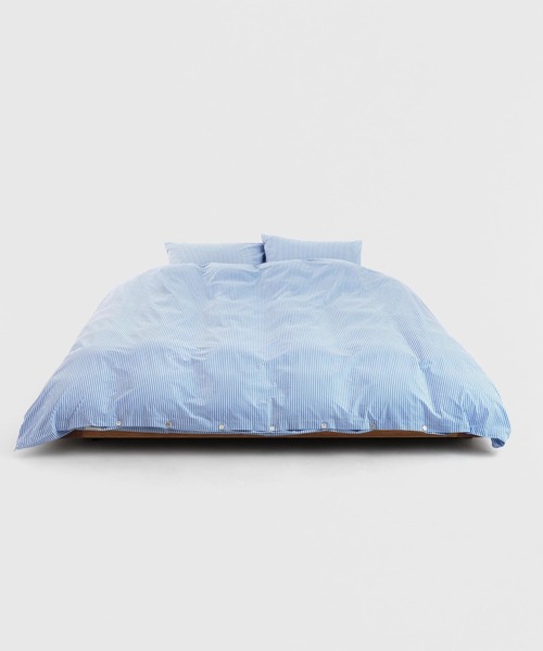 Percale, Single Duvet Cover -Stripes (150X210)（寝具）｜TEKLA