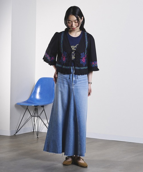 ROSE BUD(ローズバッド)の「EMBROIDERY RIBBON BLOUSE(シャツ/ブラウス・レディース・ホワイト/ブラック・ONE SIZE)」の19枚目の写真