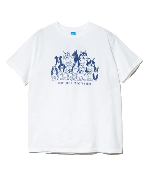 Good On(グッドオン)の「Good On/グッドオン ENJOY ONE LIFE SS TEE(Tシャツ/カットソー・メンズ・ブラック/ホワイト・LARGE/X-LARGE/MEDIUM)」の1枚目の写真